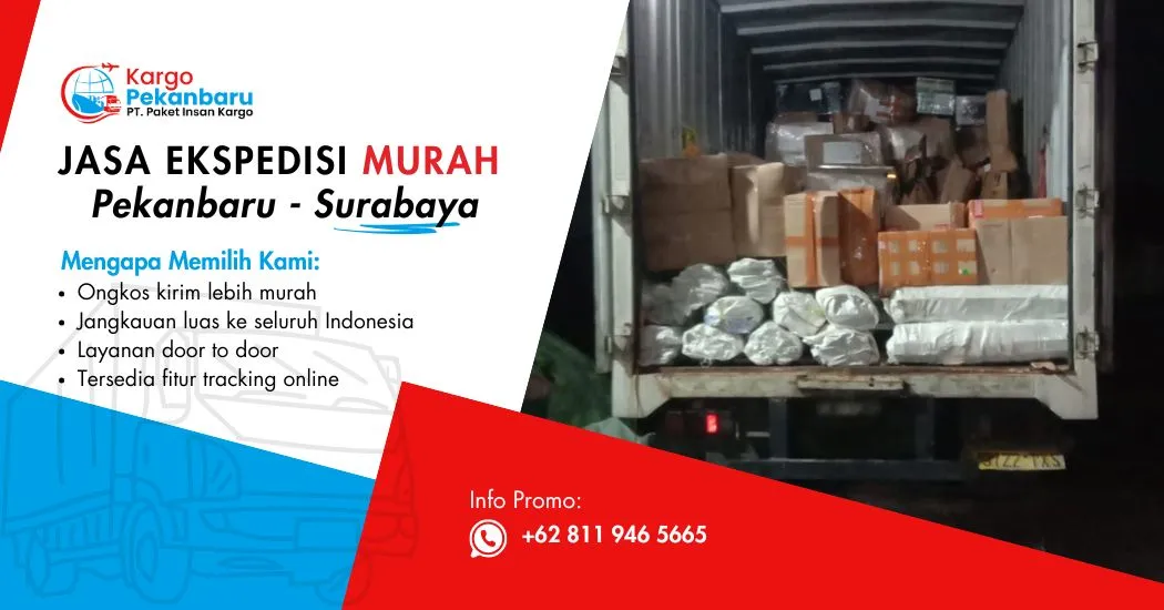 Jasa Ekspedisi Murah Pekanbaru ke Surabaya