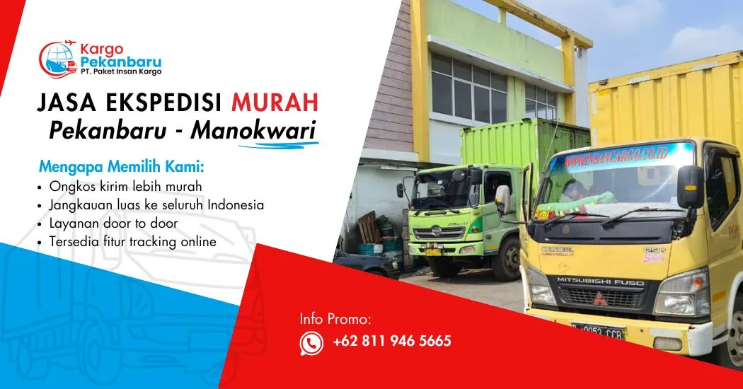 Jasa Ekspedisi Murah Pekanbaru ke Manokwari