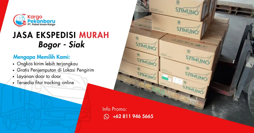 Jasa Ekspedisi Murah Bogor ke Siak