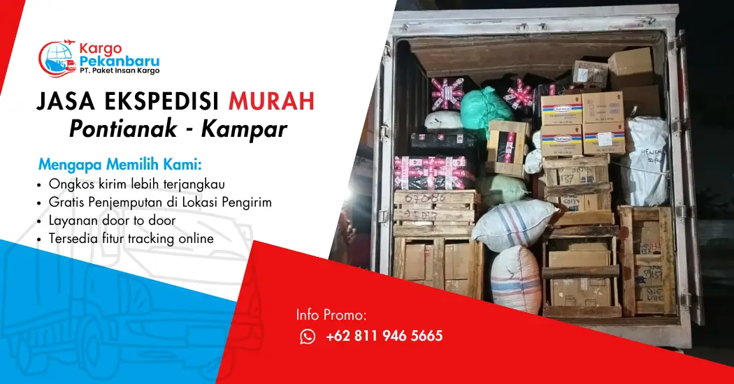 Jasa Ekspedisi Murah Pontianak ke Kampar